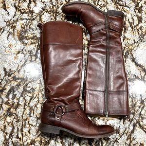 Brown Frye Melissa Harness boots